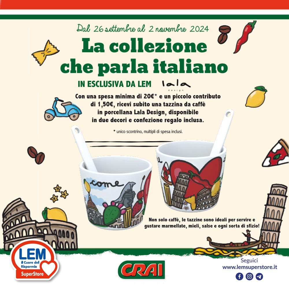La collezione che parla italiano