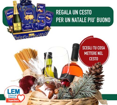 Regala un cesto natalizio da Lem Superstore