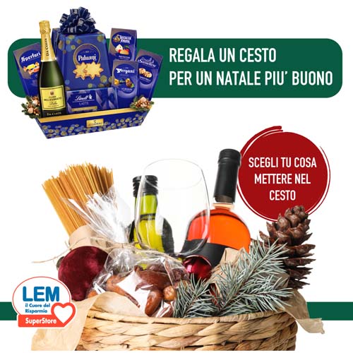 Regala un cesto natalizio da Lem Superstore