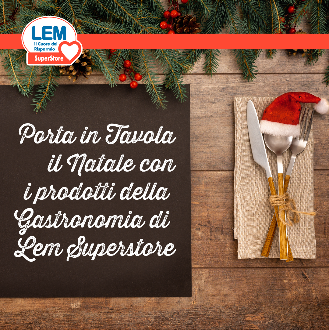 Prenota i tuoi piatti natalizi da Lem Superstore