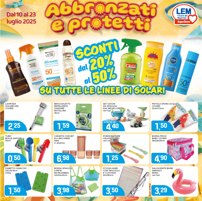 Prepara la Borsa e scegli la tua spiaggia preferita: al resto pensa Lem!